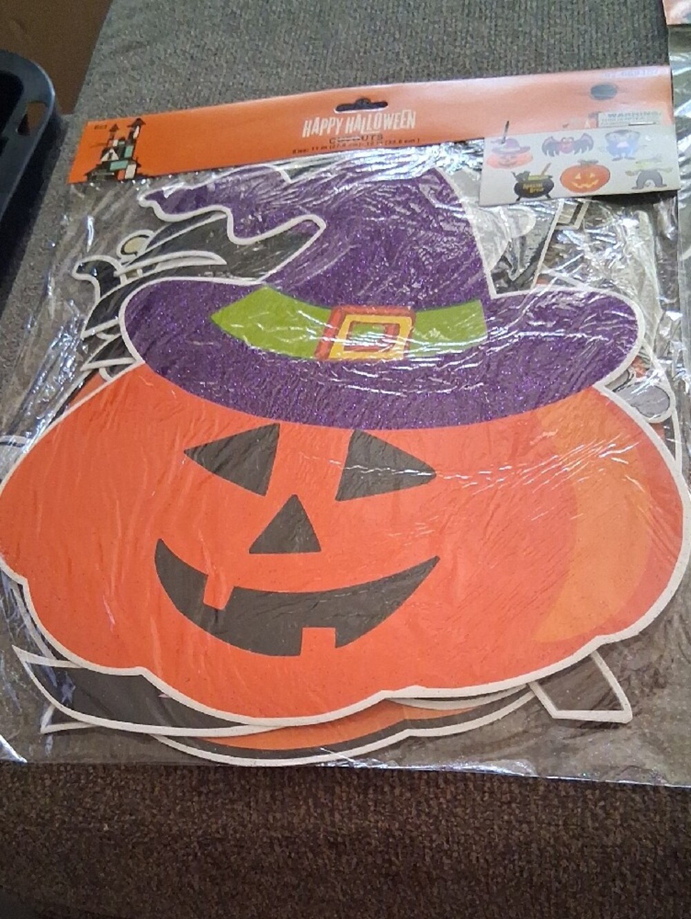 Halloween Paper Cut Outs Set Of 6 - Picture 2 of 7